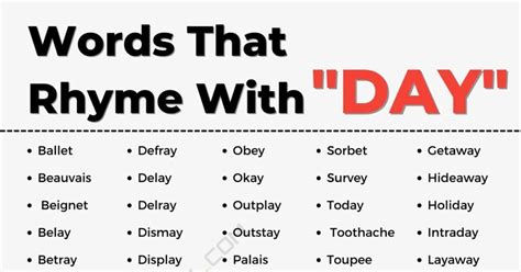 words that rhymes with today.
